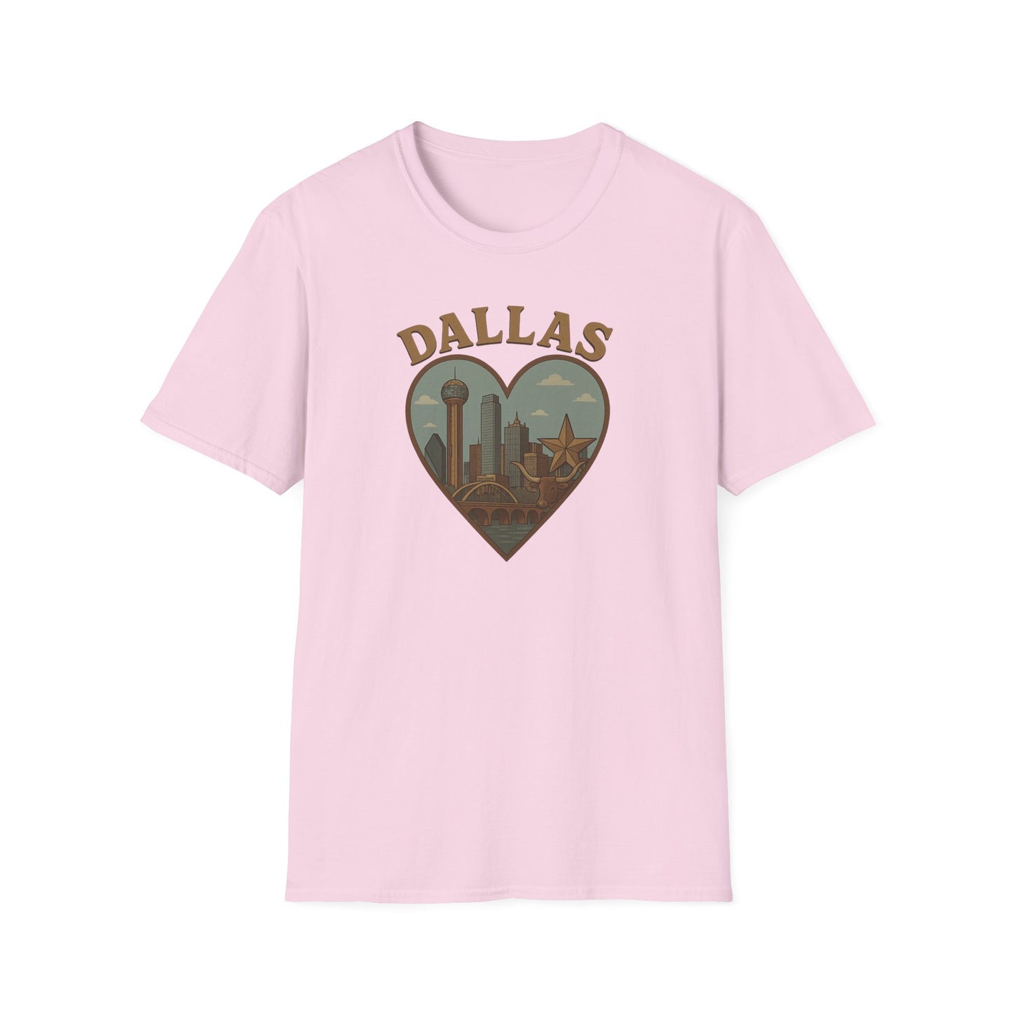 Dallas Dreamscape Tee: Unisex Soft Fit for Cowboys and Skylines Lovers!