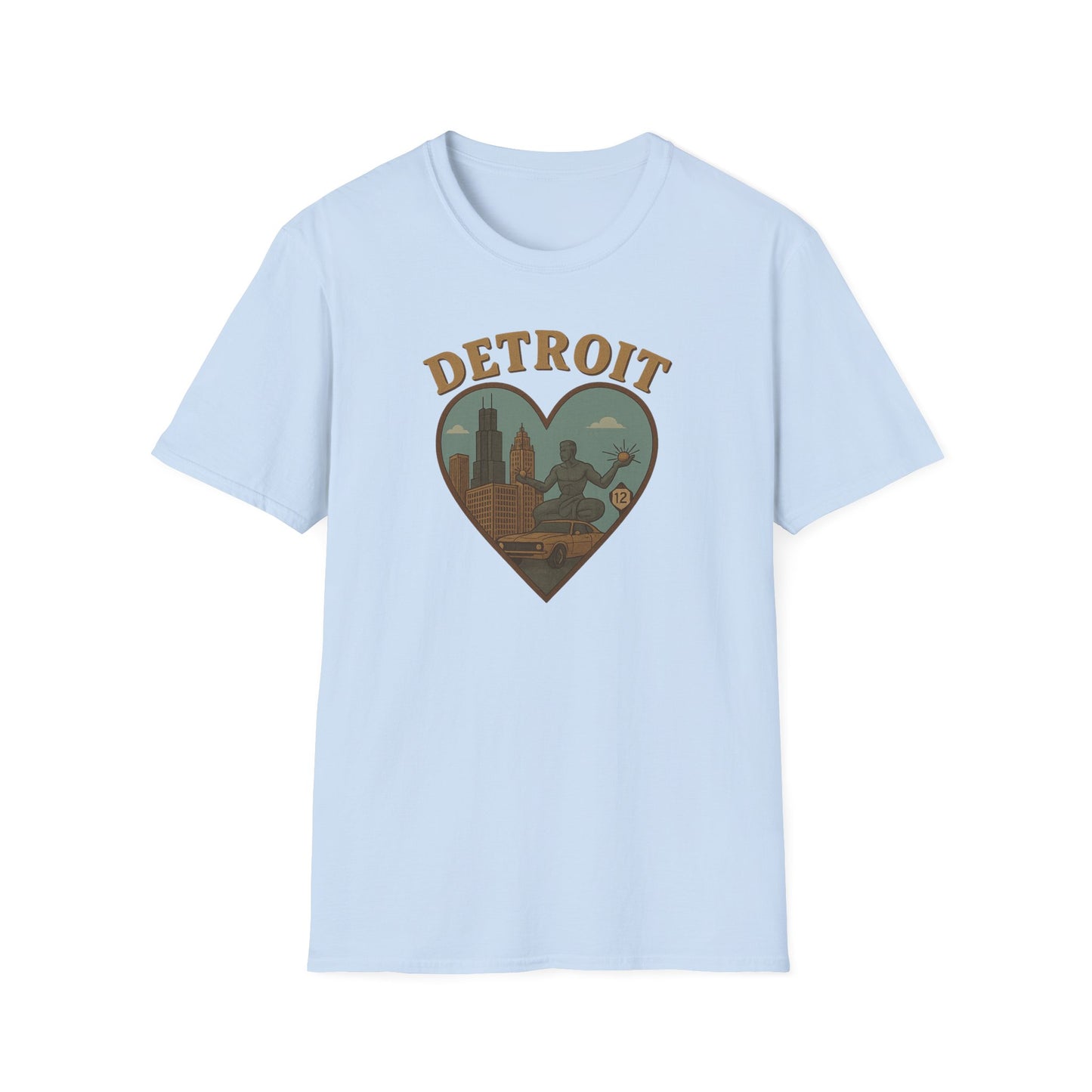 Embrace the Spirit of Detroit in Heart-Shaped Comfort, Limited Edition Tee