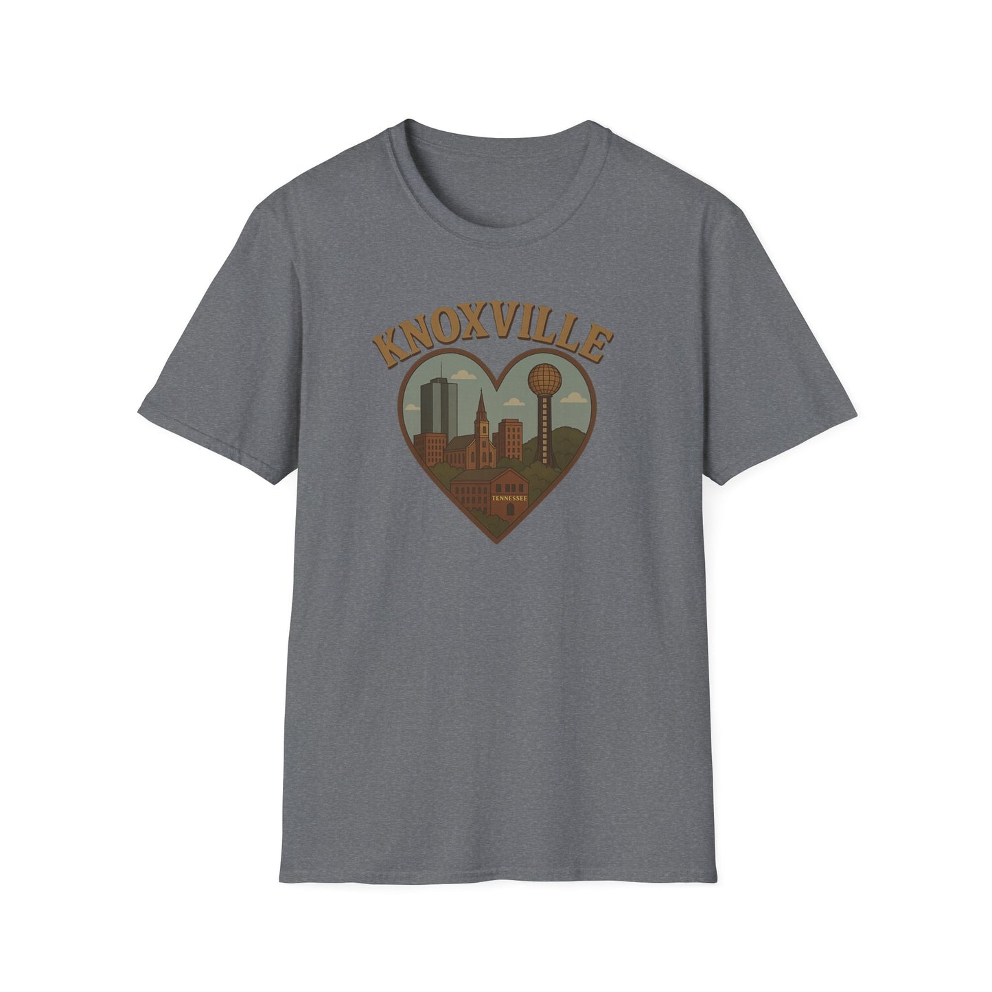 Fall in Love with Knoxville's Iconic Skyline on a Tee - Unisex, Soft, and Perfect for Any Adventure!