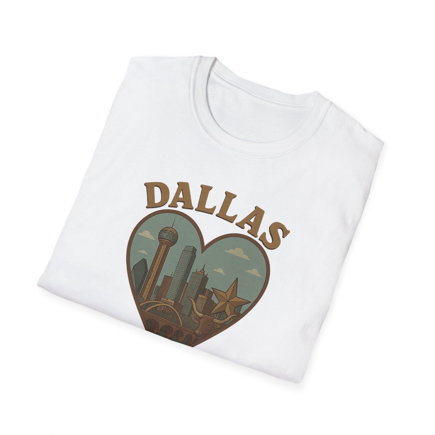 Dallas Dreamscape Tee: Unisex Soft Fit for Cowboys and Skylines Lovers!