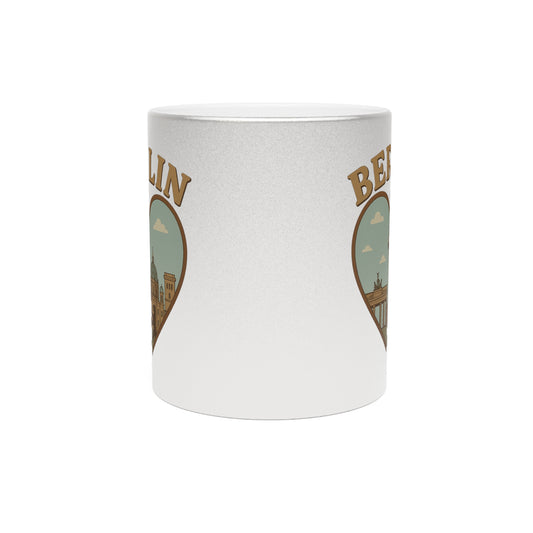 Berlin Metallic Mug: Embrace the Magic of Landmarks in Silver and Gold