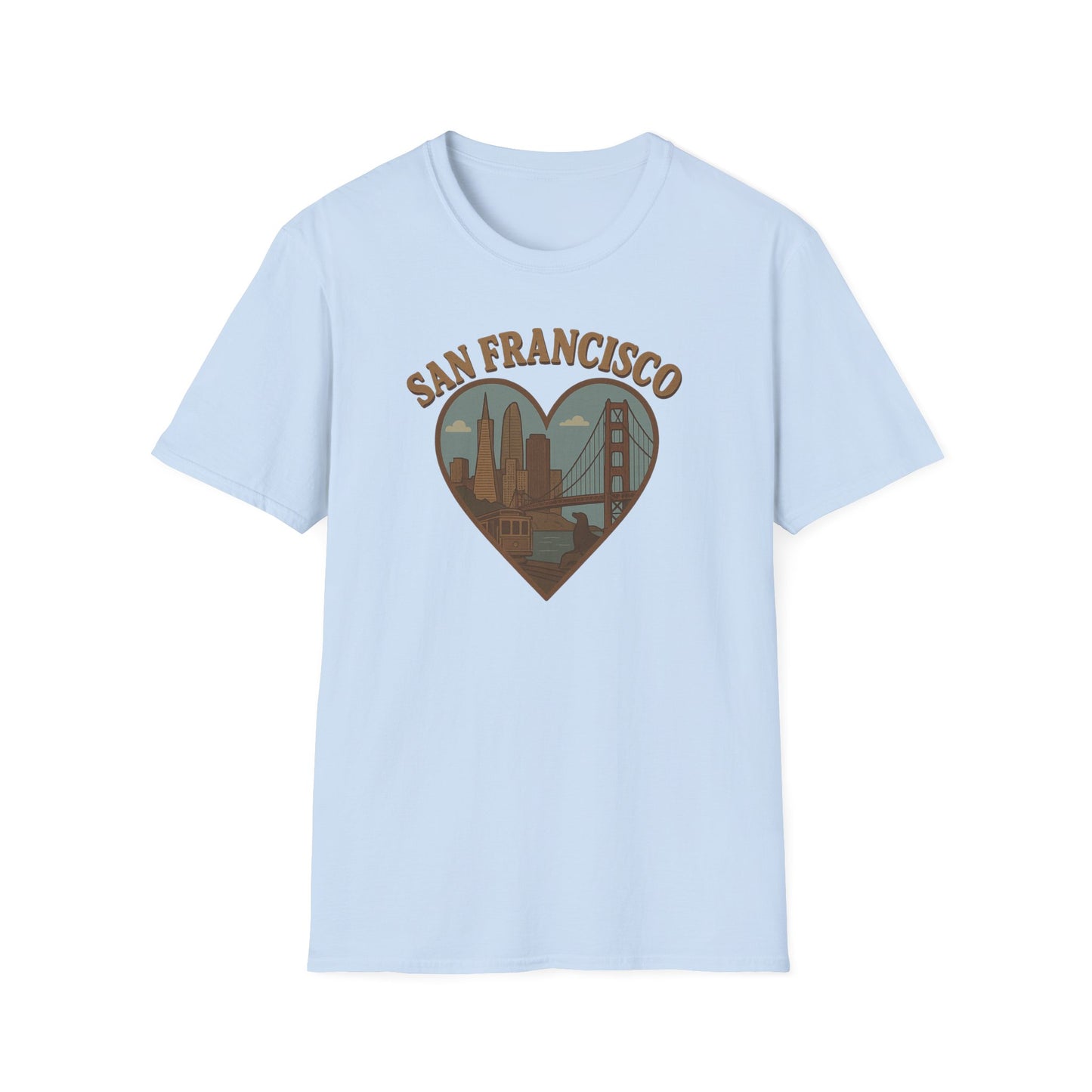 Heart of San Francisco: Vintage Skyline T-Shirt