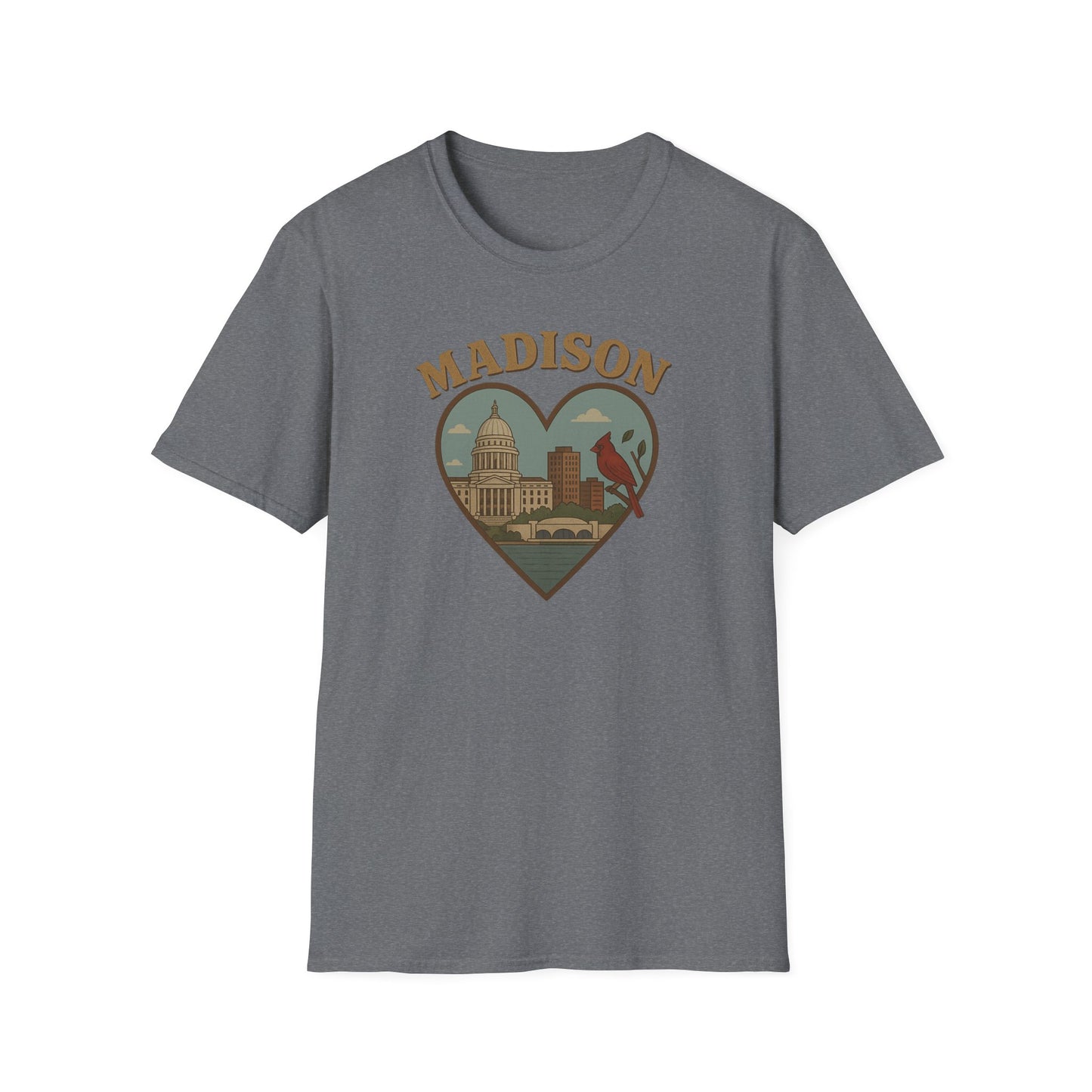 Fall in Love with Madison's Irreverent Heart and Cardinal T-Shirt