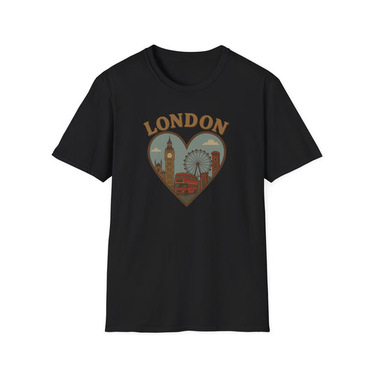 Celebrate Your Love for London with This Quirky Gildan 64000 Soft T-Shirt