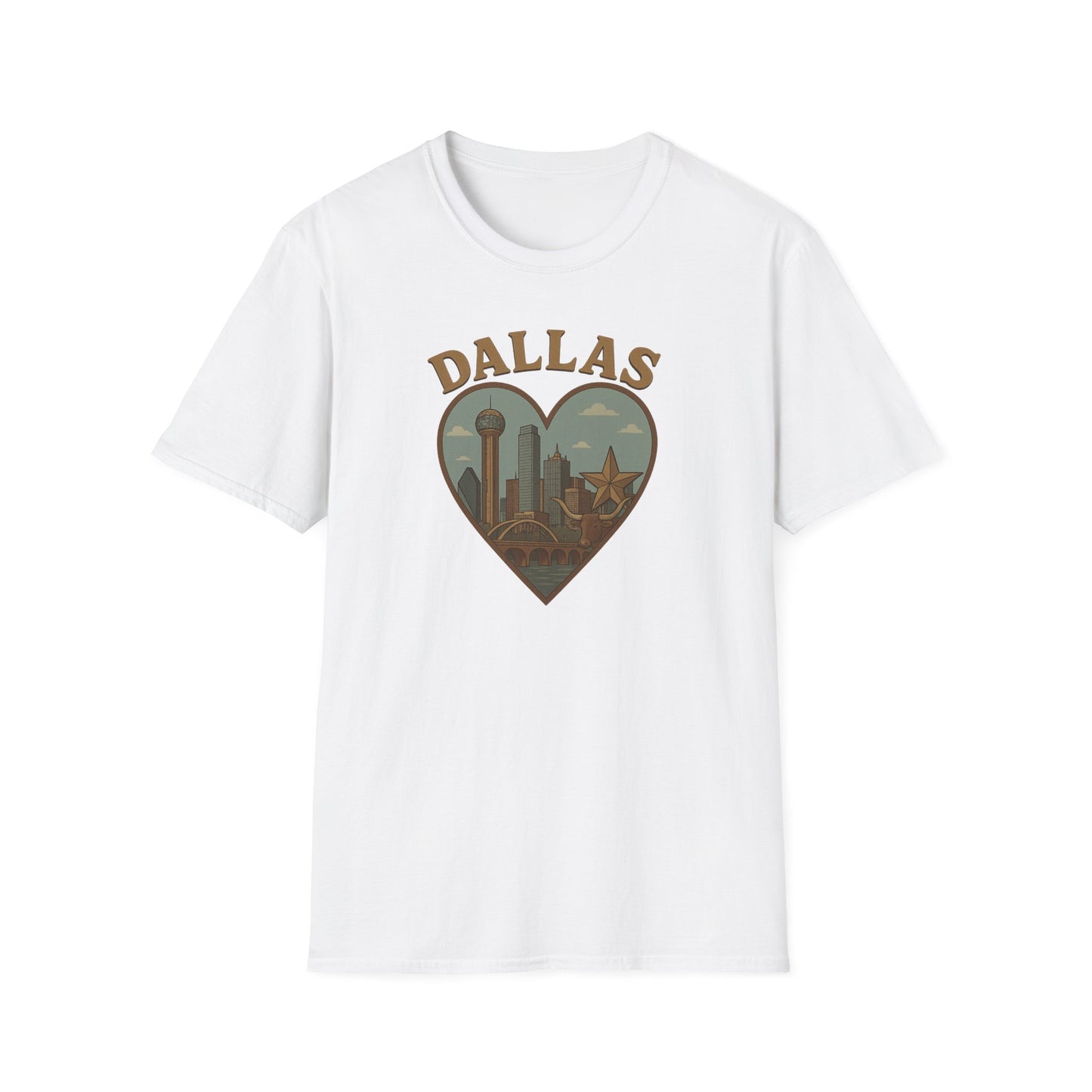 Dallas Dreamscape Tee: Unisex Soft Fit for Cowboys and Skylines Lovers!