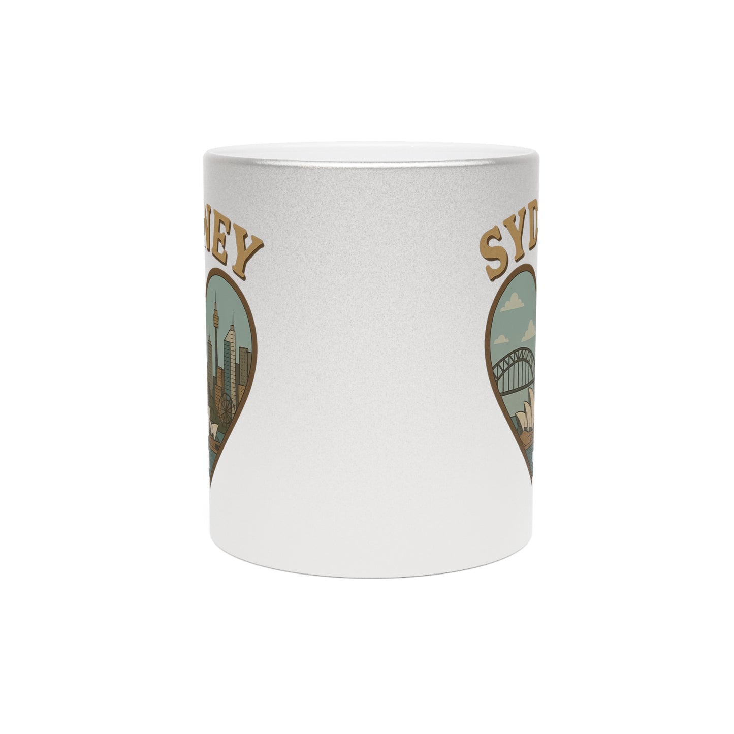 Sip Like an Aussie in Style with Our Bold Metallic Sydney Skyline Mug
