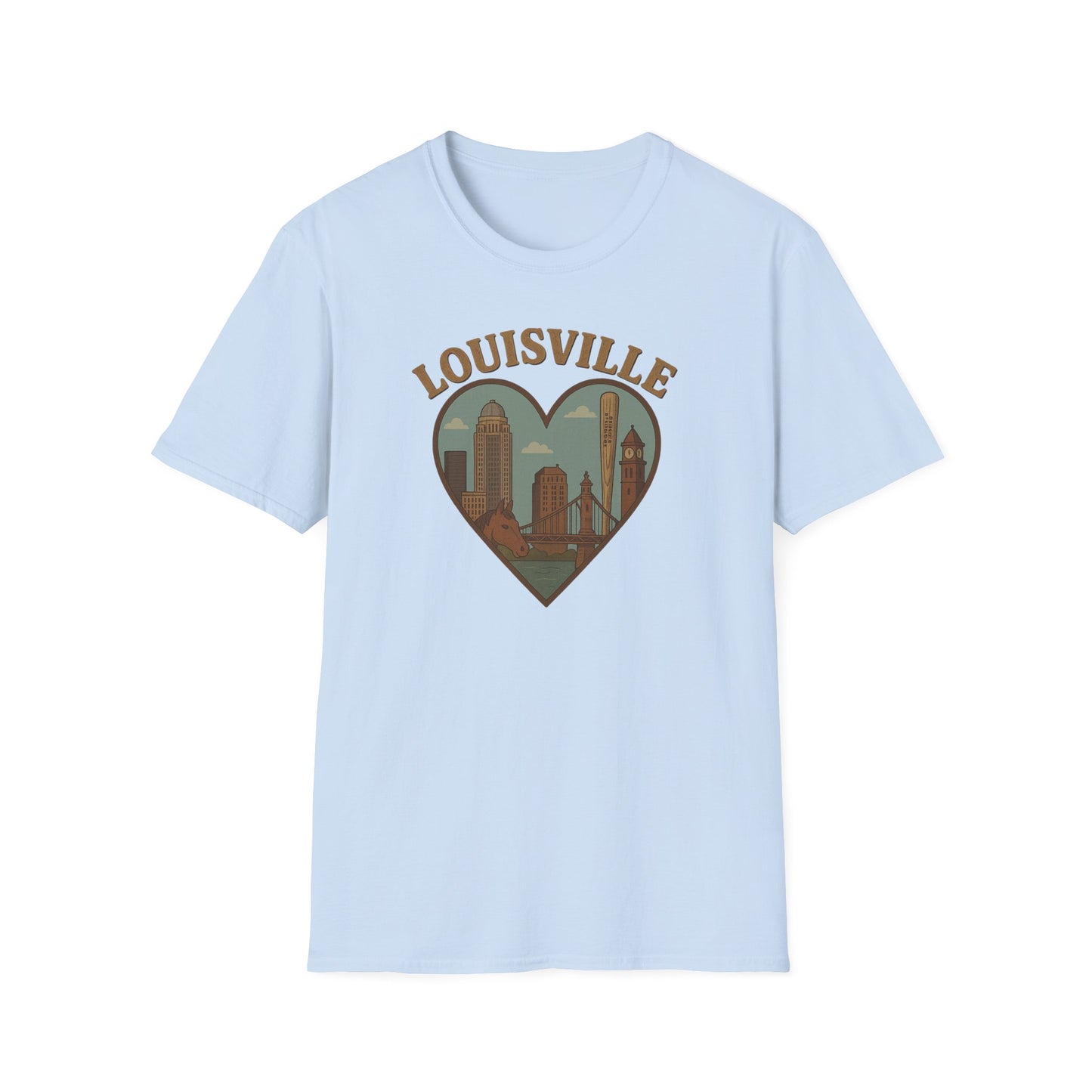 Unisex Louisville Skyline Shirt: Love, Horses & Bourbon!