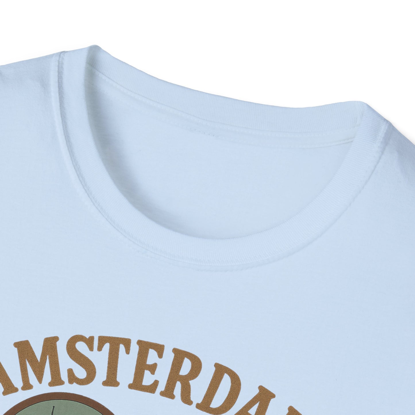 Fall in Love with Amsterdam: Unisex Soft T-Shirt for Travel Enthusiasts
