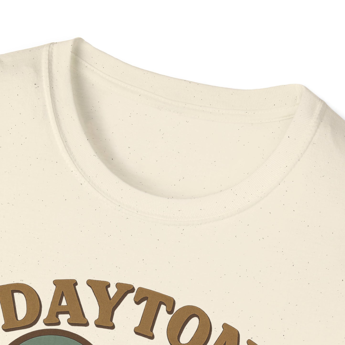 Fall Head Over Heels for Dayton: Retro Skyline Heart Graphic T-Shirt
