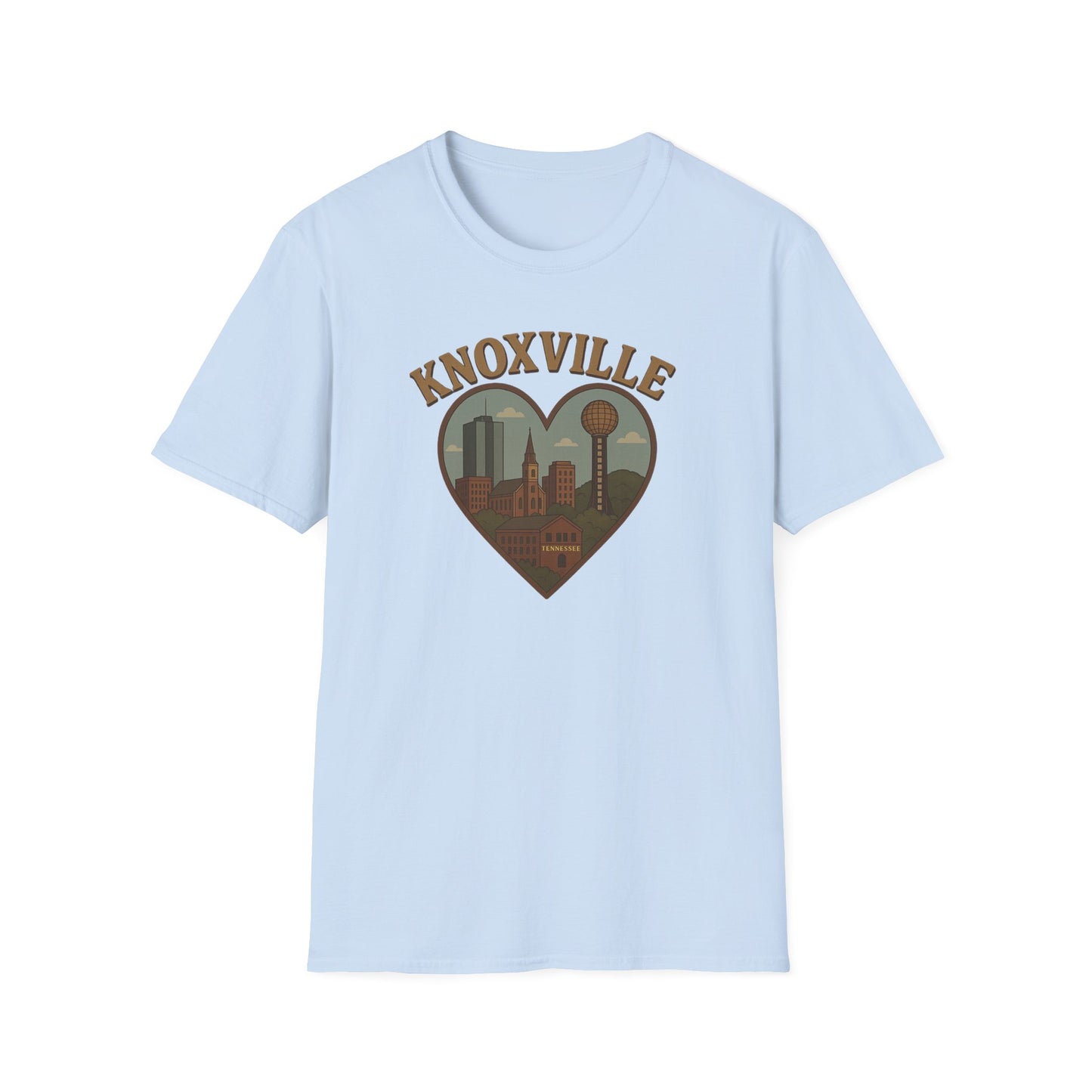 Fall in Love with Knoxville's Iconic Skyline on a Tee - Unisex, Soft, and Perfect for Any Adventure!