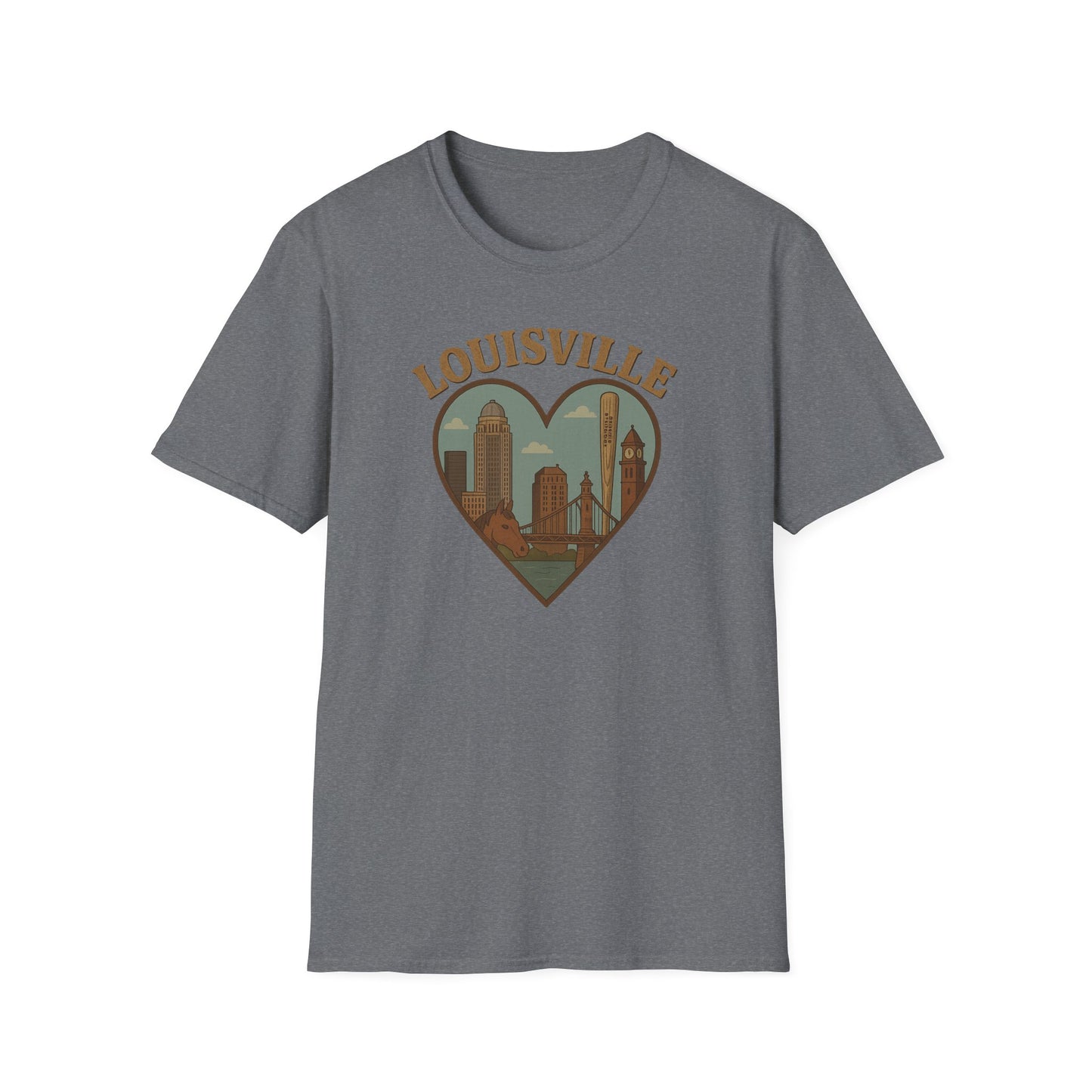 Unisex Louisville Skyline Shirt: Love, Horses & Bourbon!