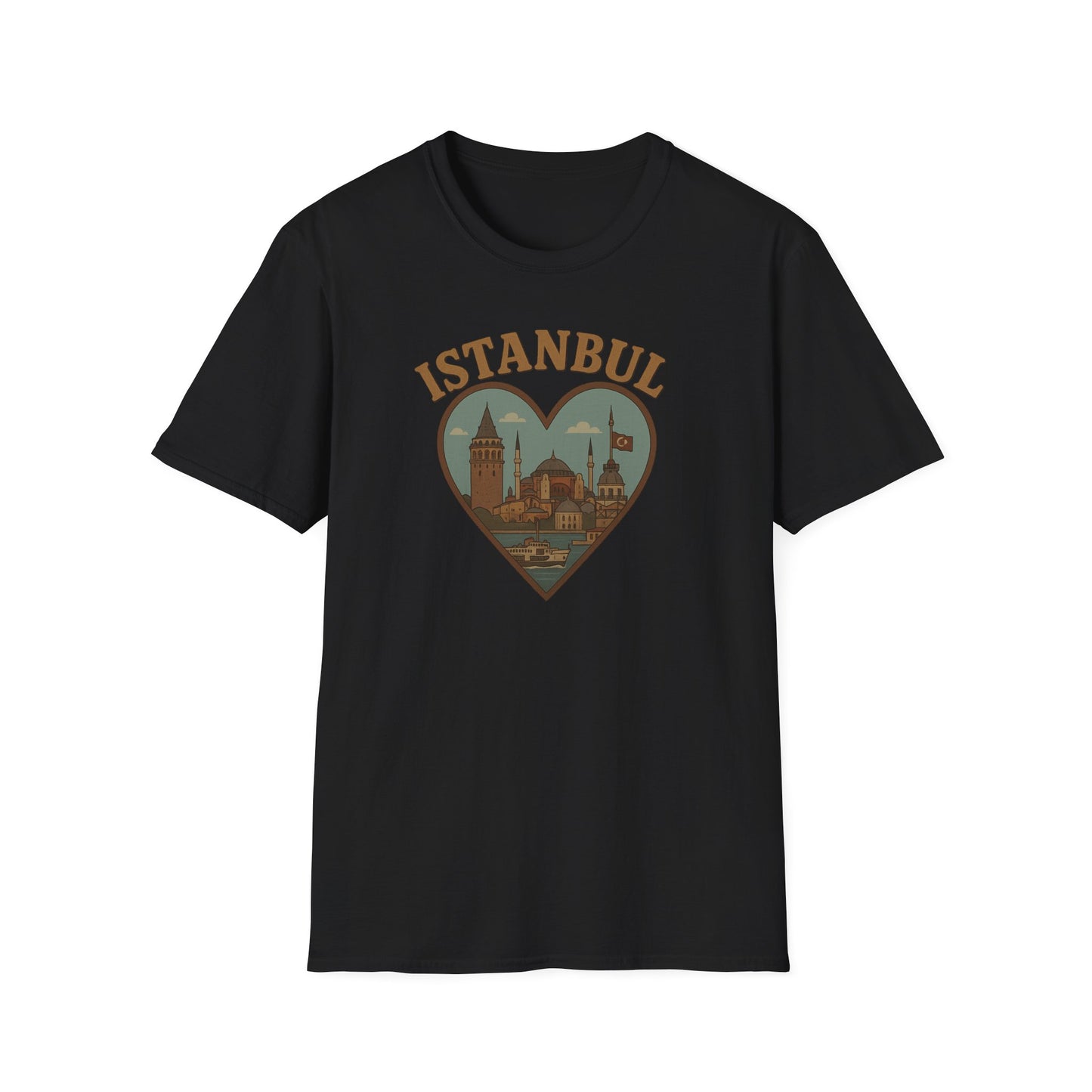 Embrace Istanbul Magic with Our Heartfelt Unisex Graphic Tee