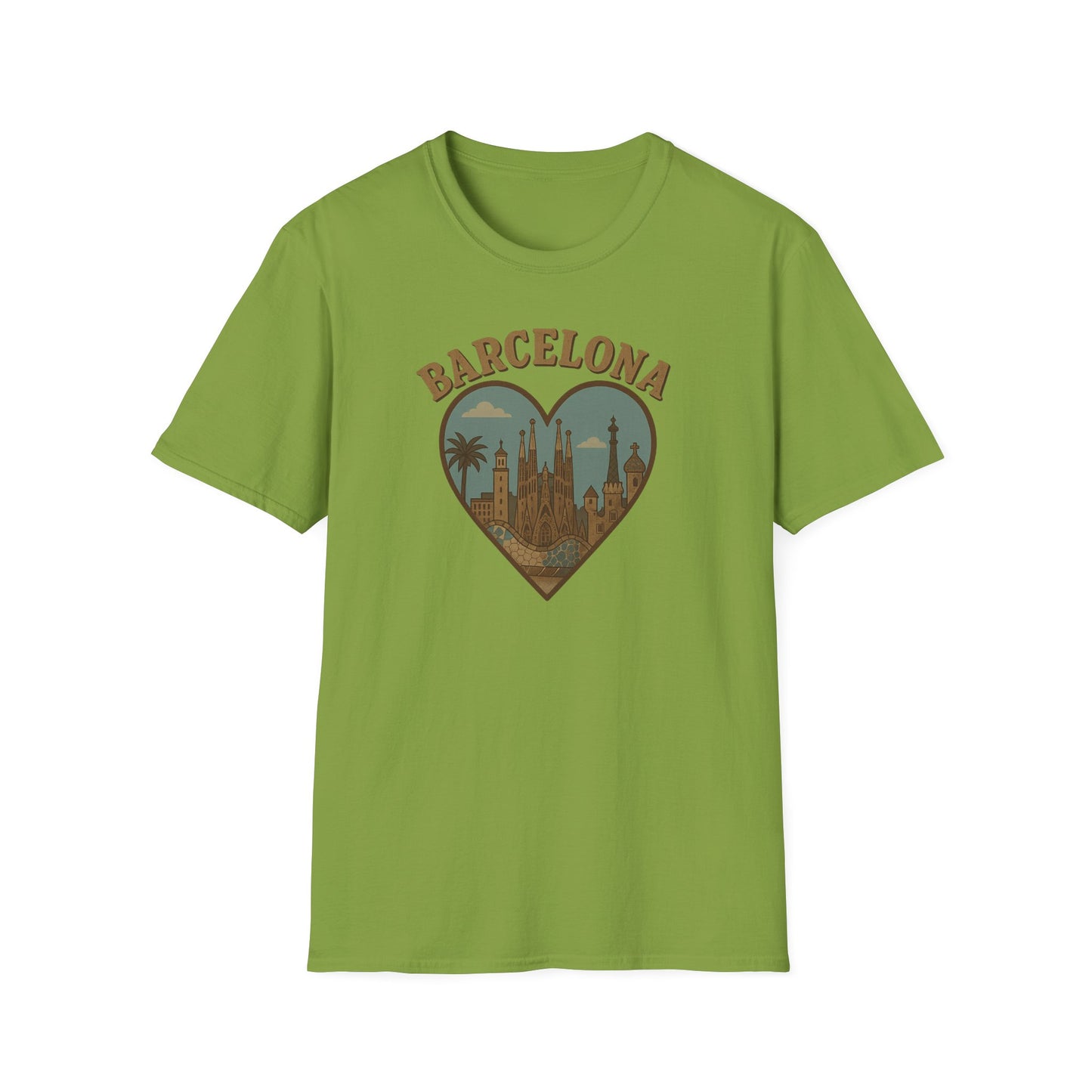 Embrace Barcelona's Cathedral Dreamscape in this Unisex Soft Gildan Tee