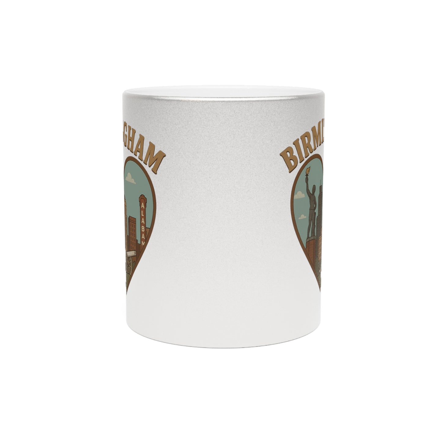 Sip Through the Heart of Birmingham: Vintage Metallic Mug Extravaganza!