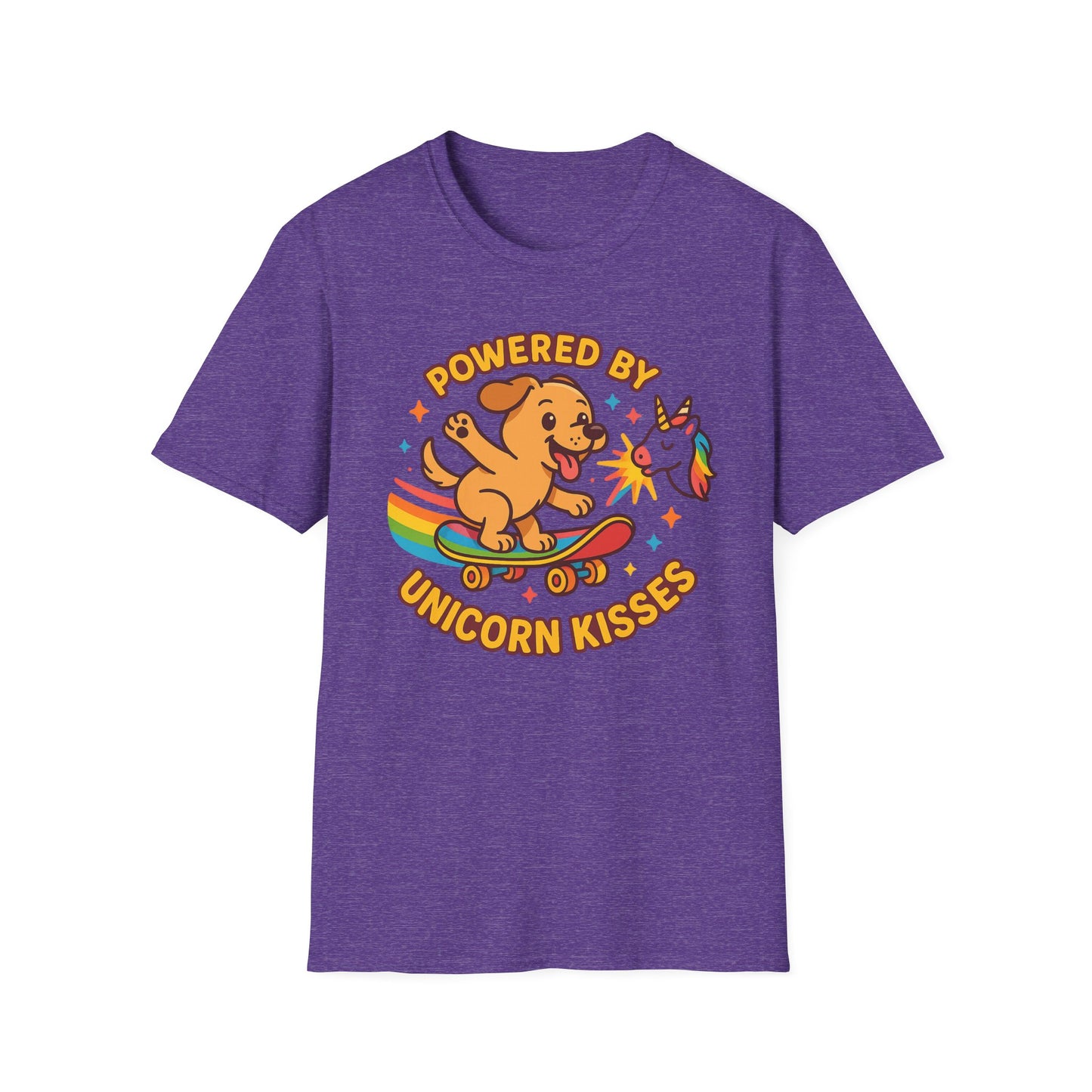 Unleash Your Inner Magic with Our 'Powered By Unicorn Kisses' Unisex Tee