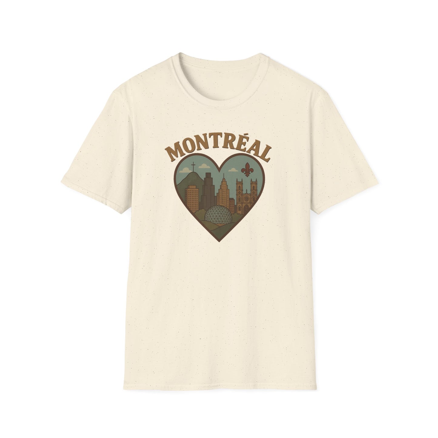 Fall in Love with Montreal's Heartbeat on a Soft Gildan 64000 Unisex Tee