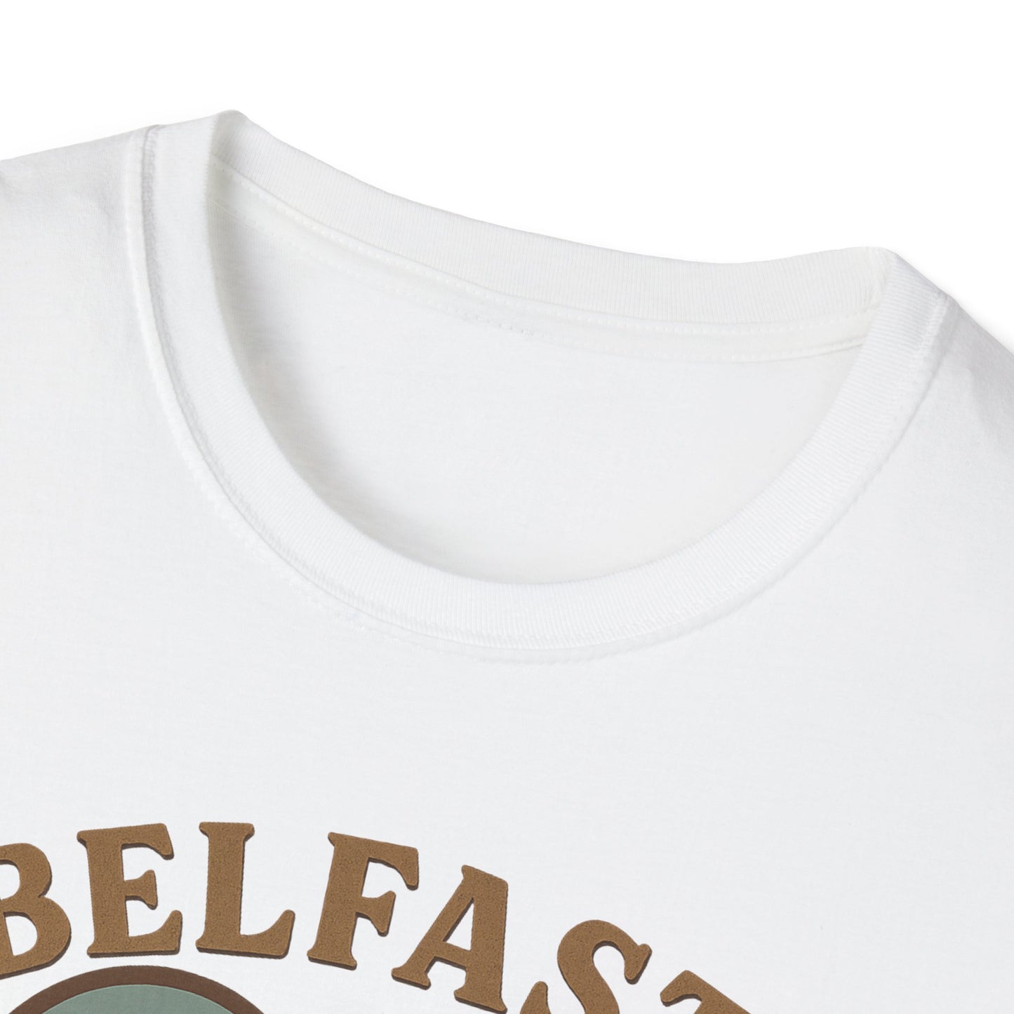 Fall in Love with Belfast: Unisex Soft T-shirt of Northern Ireland Charm!