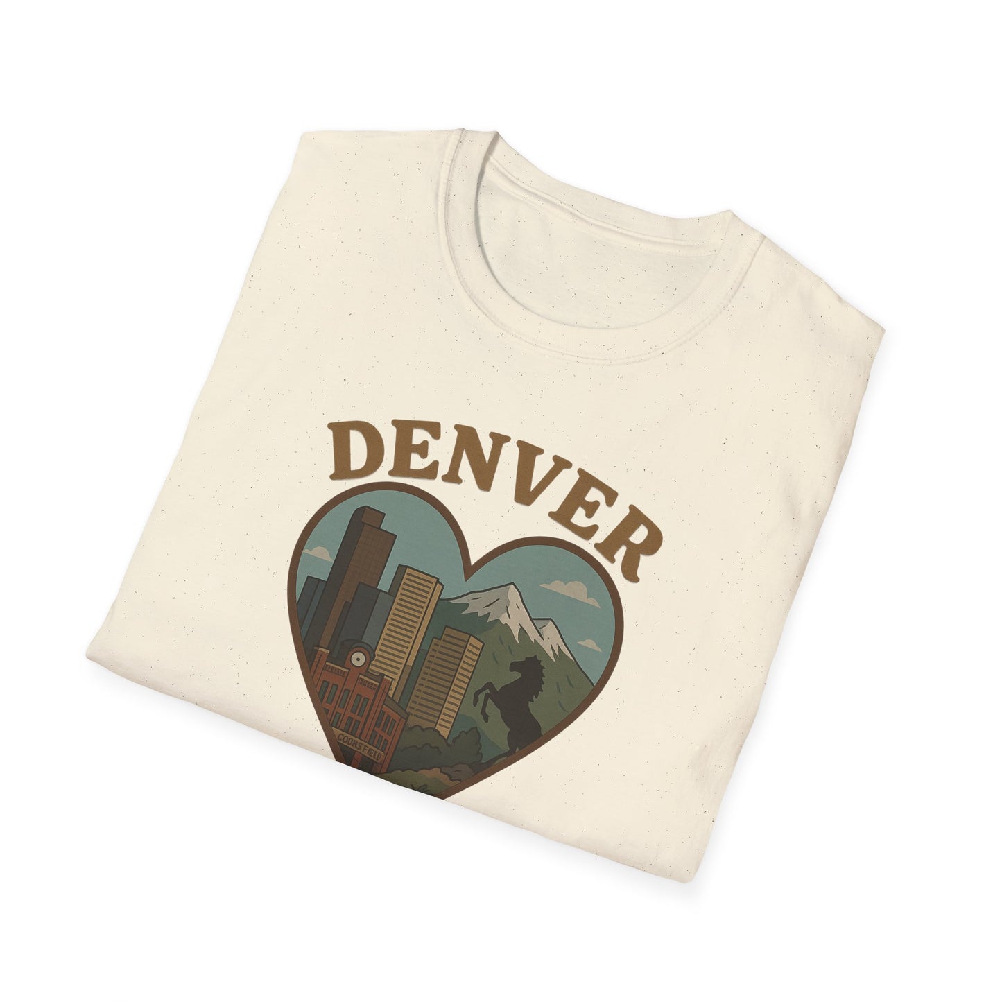 Capture the Heart of Denver with Our Iconic Skyline and Mountain Tee