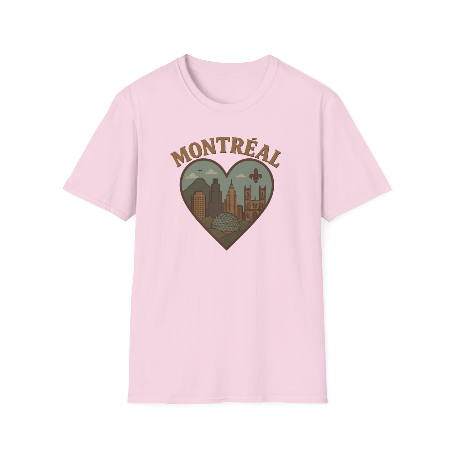 Fall in Love with Montreal's Heartbeat on a Soft Gildan 64000 Unisex Tee