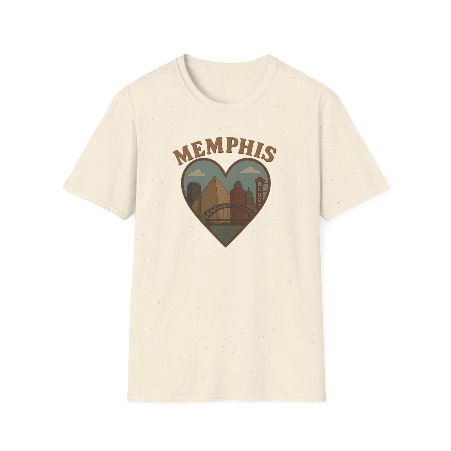 Love Memphis T-Shirt: Heartfelt Ode to Blues and Pyramids