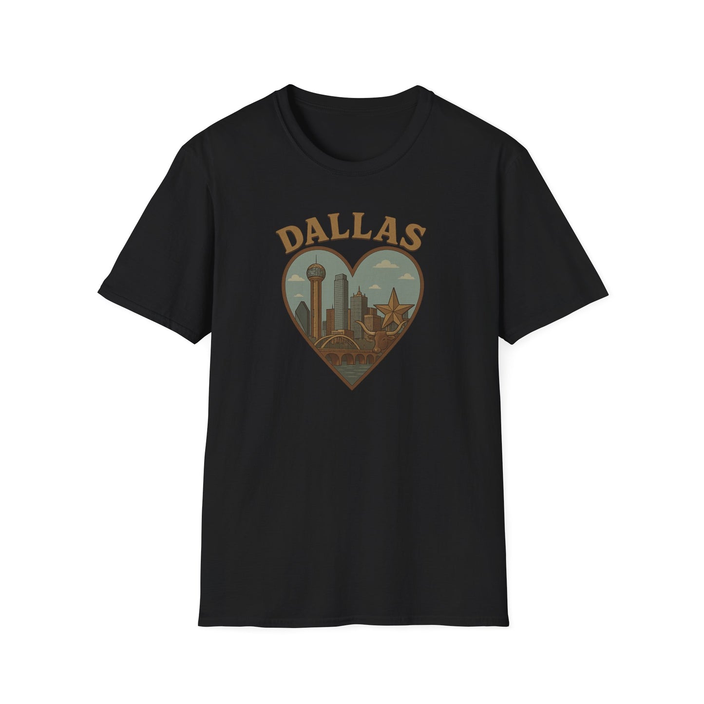 Dallas Dreamscape Tee: Unisex Soft Fit for Cowboys and Skylines Lovers!