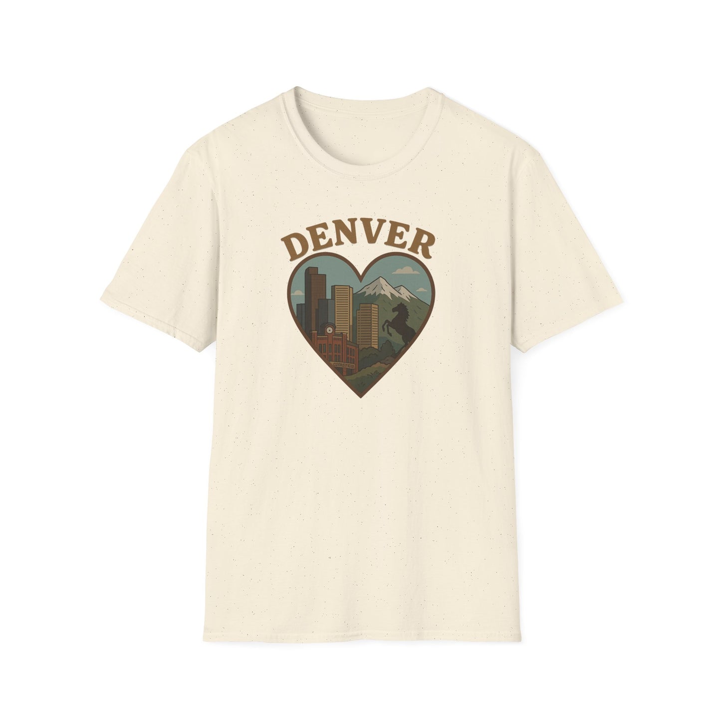 Capture the Heart of Denver with Our Iconic Skyline and Mountain Tee