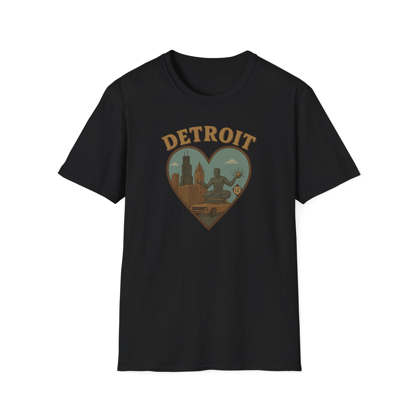 Embrace the Spirit of Detroit in Heart-Shaped Comfort, Limited Edition Tee