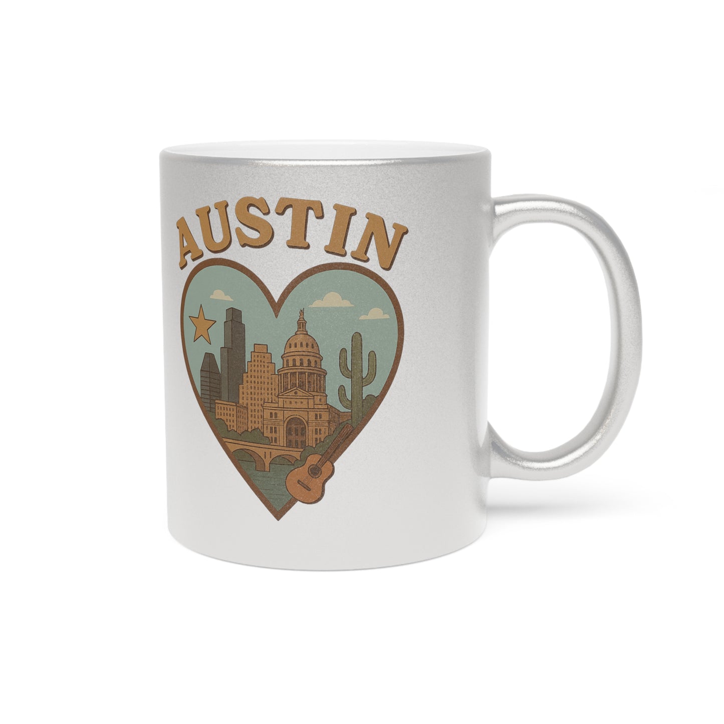 Sip Style with the Austin Metallic Mug in Shimmering Silver and Gold