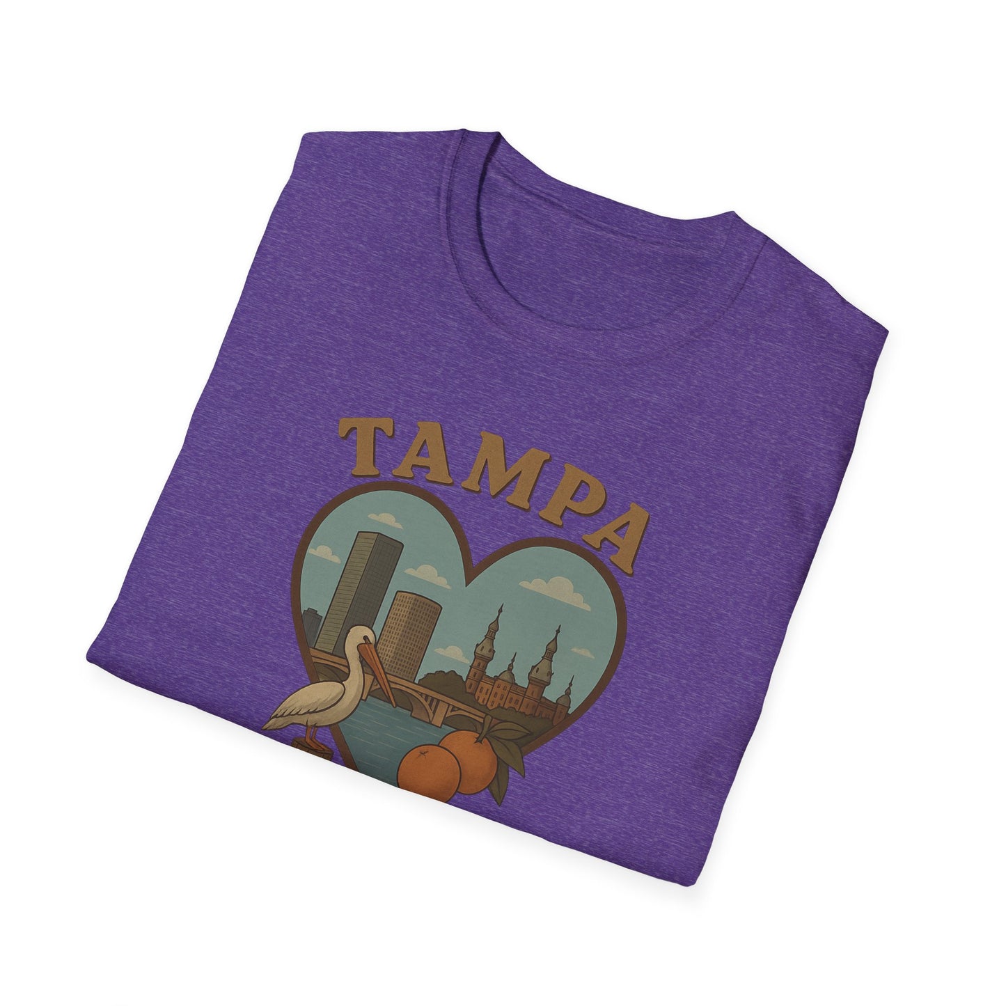 Sunshine, Oranges & Pelicans Unite: Tampa Dreamscape T-Shirt