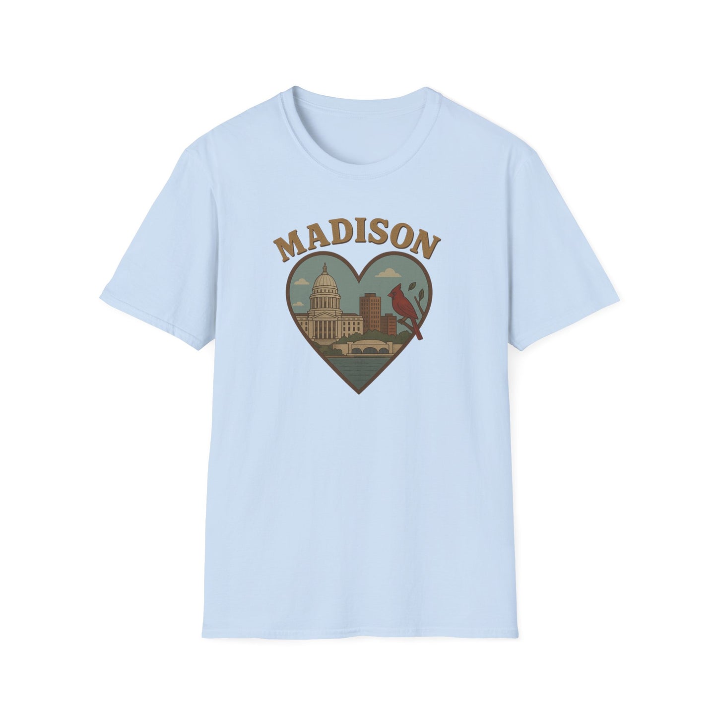 Fall in Love with Madison's Irreverent Heart and Cardinal T-Shirt
