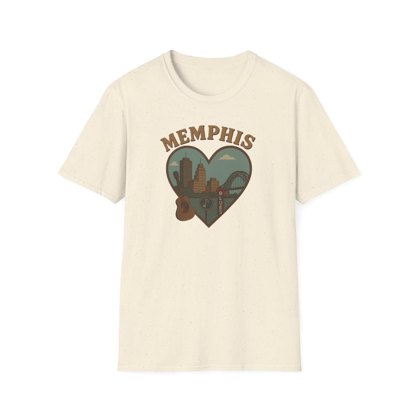 Feel the Rhythm with Memphis Heartbeat Blues Skyline Tee