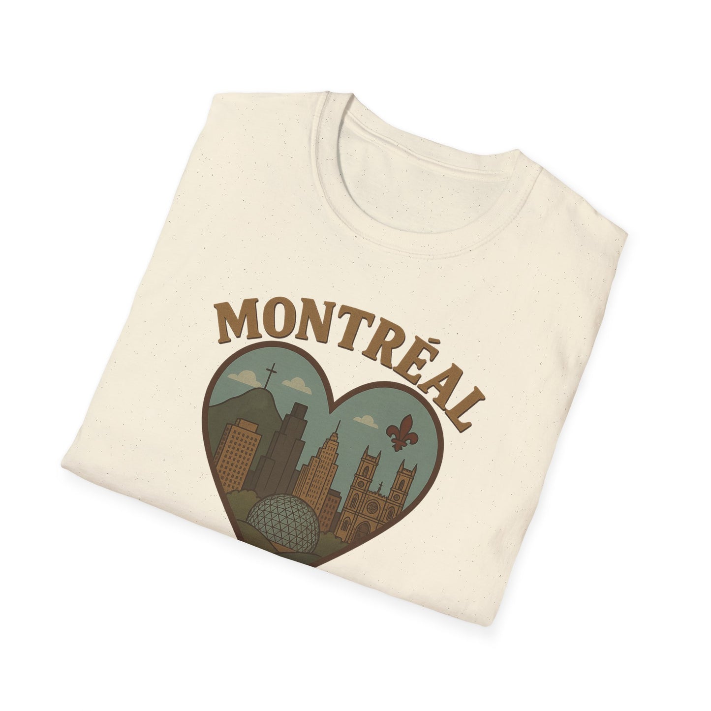Fall in Love with Montreal's Heartbeat on a Soft Gildan 64000 Unisex Tee