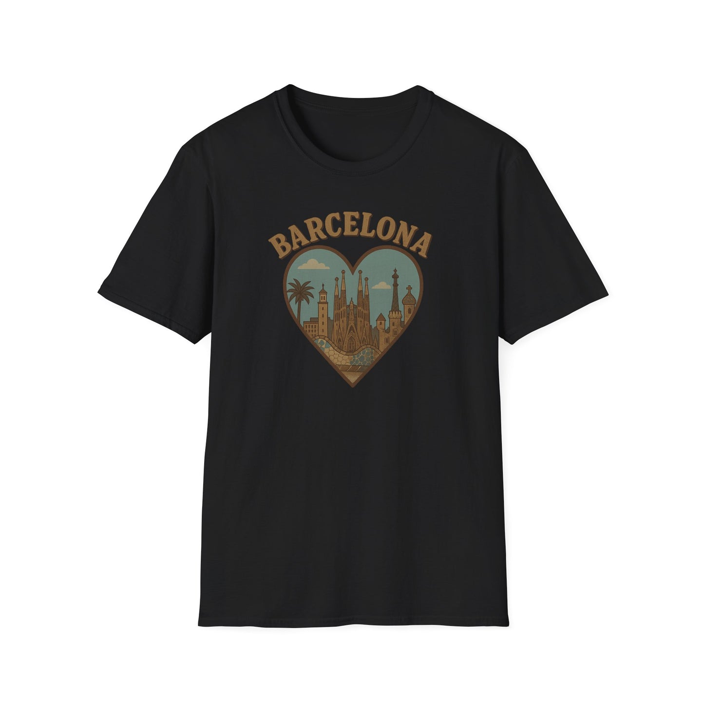 Embrace Barcelona's Cathedral Dreamscape in this Unisex Soft Gildan Tee