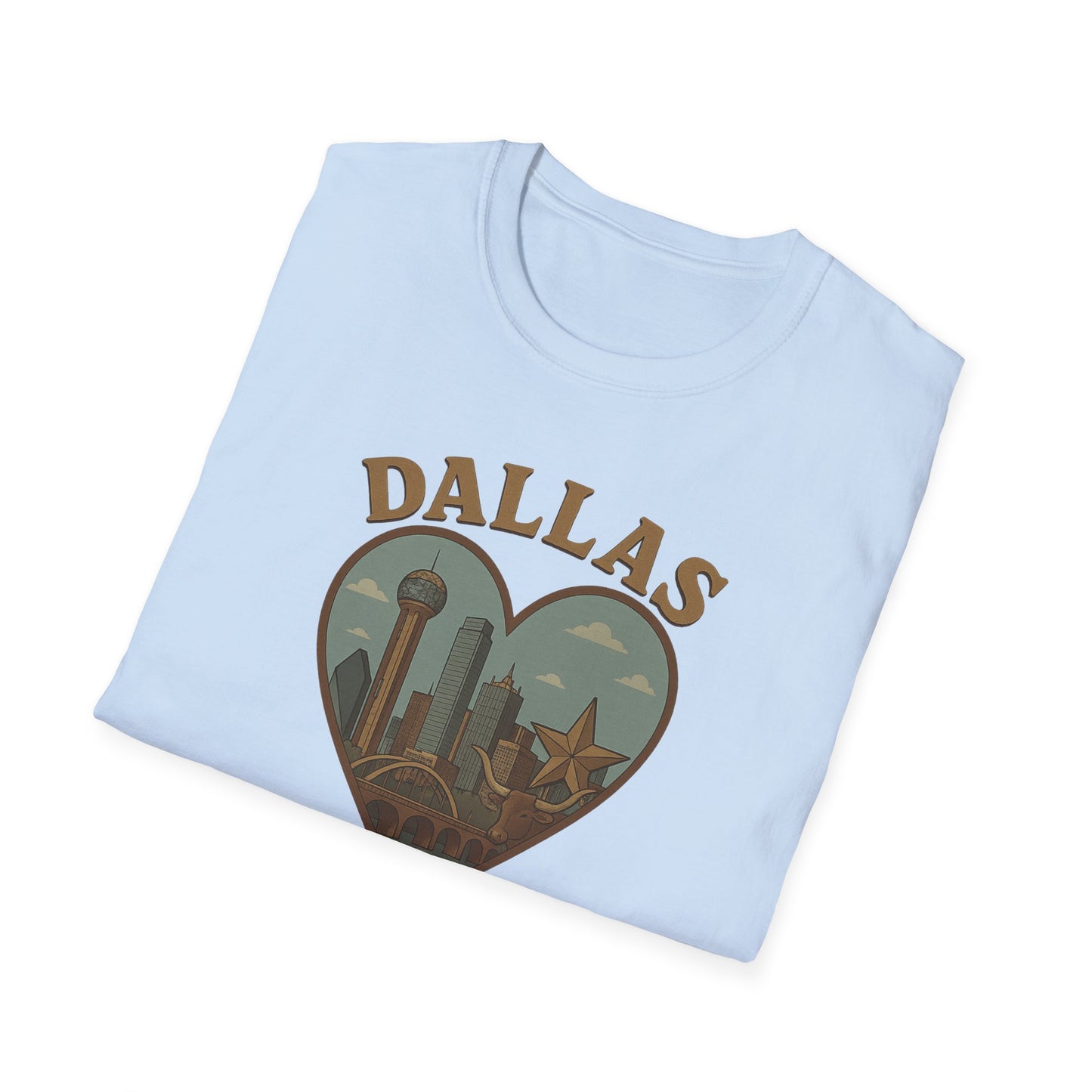 Dallas Dreamscape Tee: Unisex Soft Fit for Cowboys and Skylines Lovers!