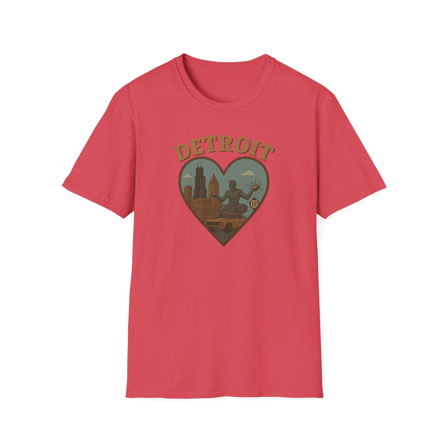 Embrace the Spirit of Detroit in Heart-Shaped Comfort, Limited Edition Tee