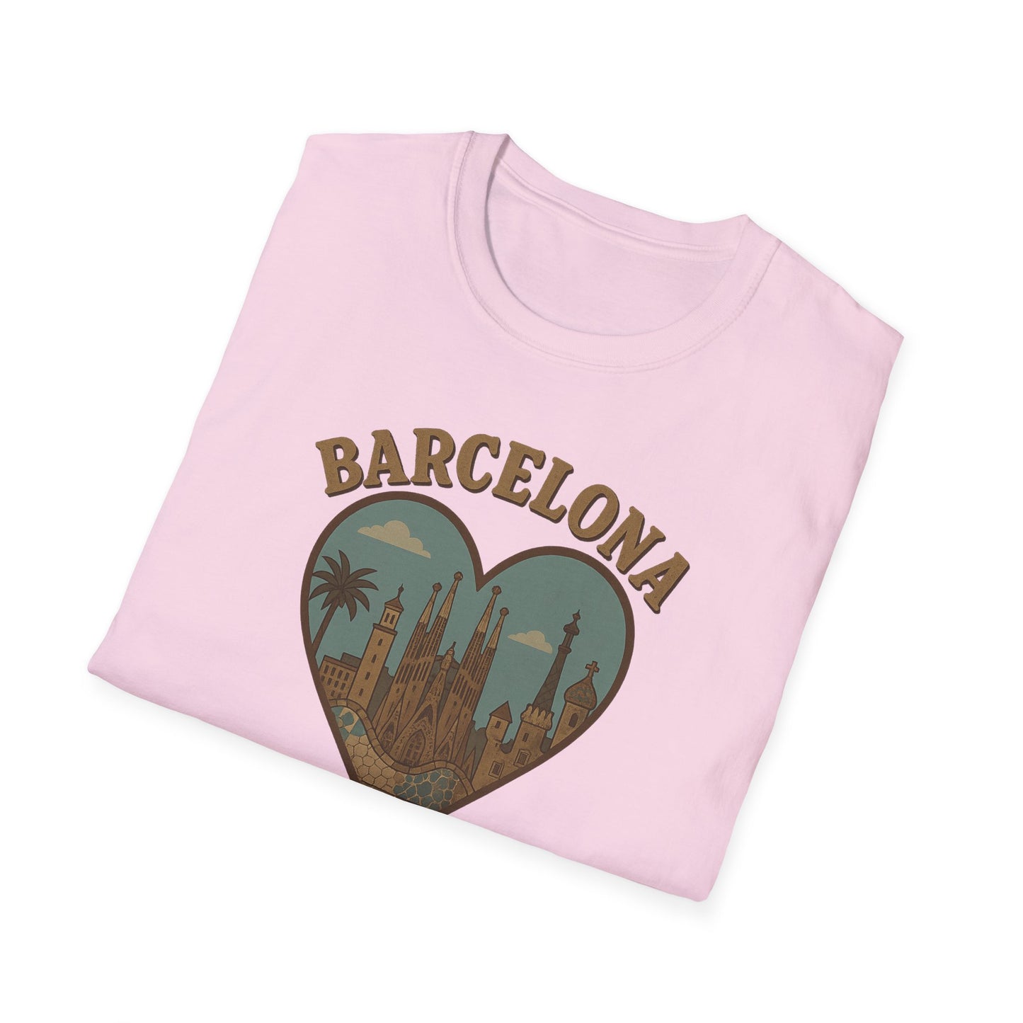 Embrace Barcelona's Cathedral Dreamscape in this Unisex Soft Gildan Tee