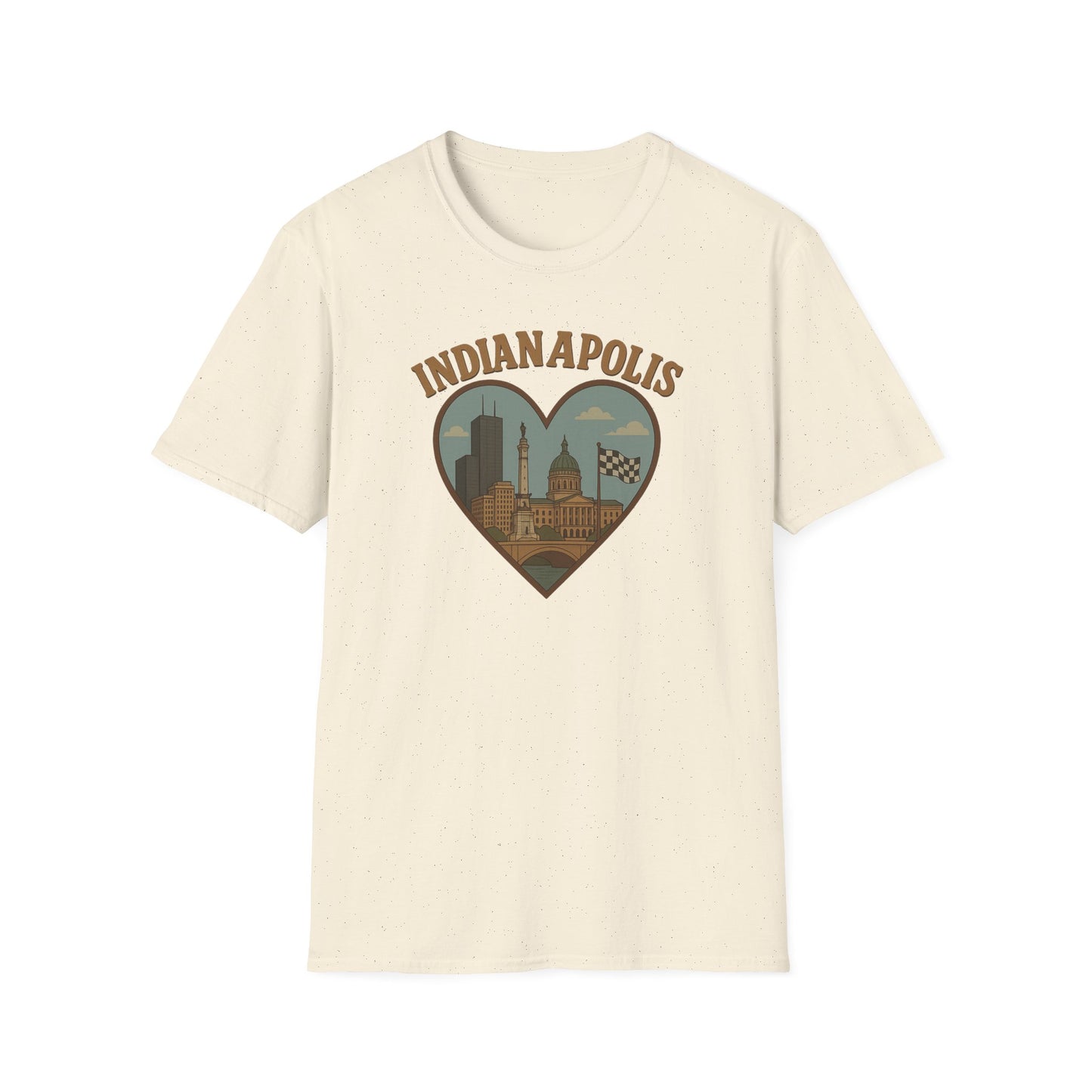 Embrace Indianapolis Love with This Unisex Soft Tee - Epic Skyline Design