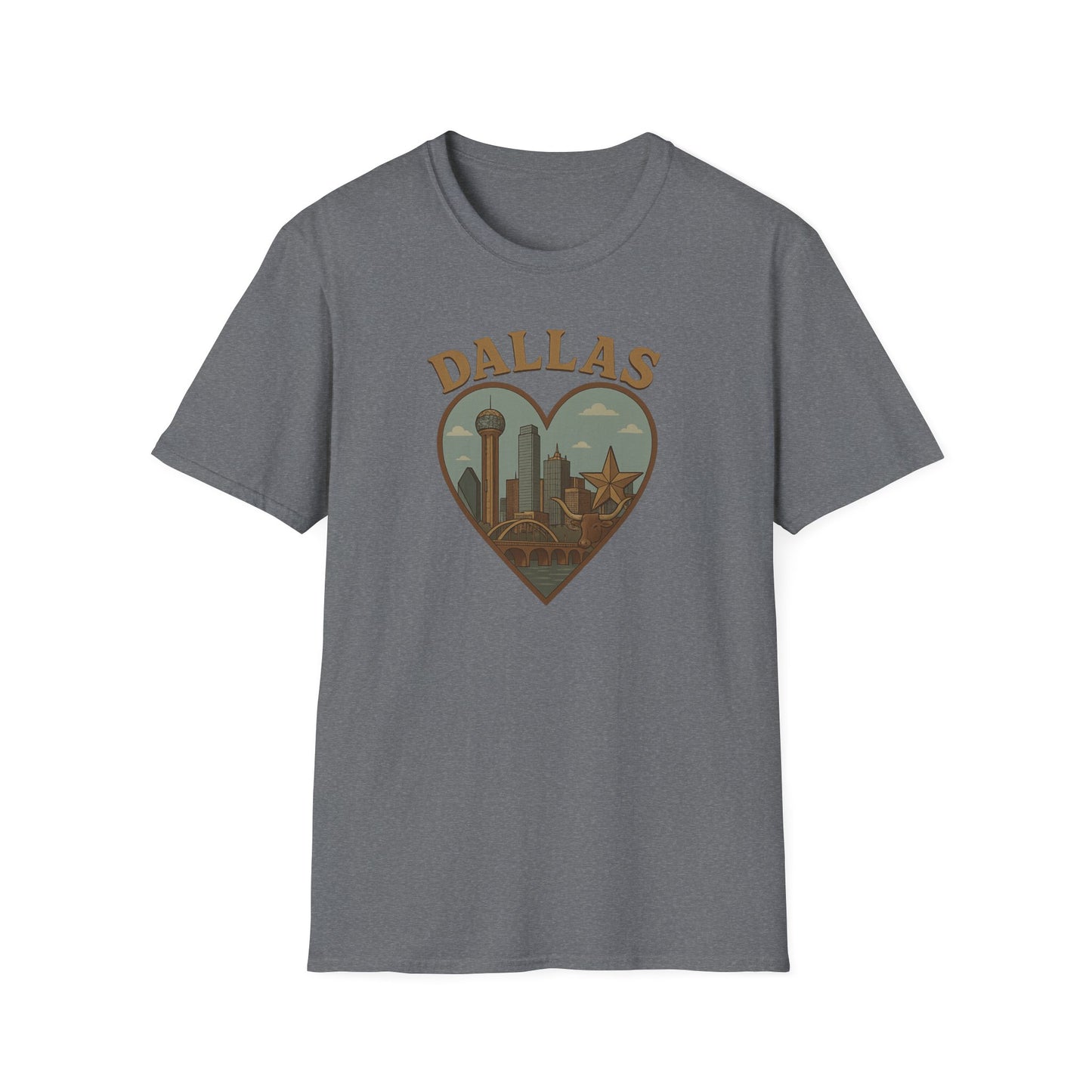Dallas Dreamscape Tee: Unisex Soft Fit for Cowboys and Skylines Lovers!