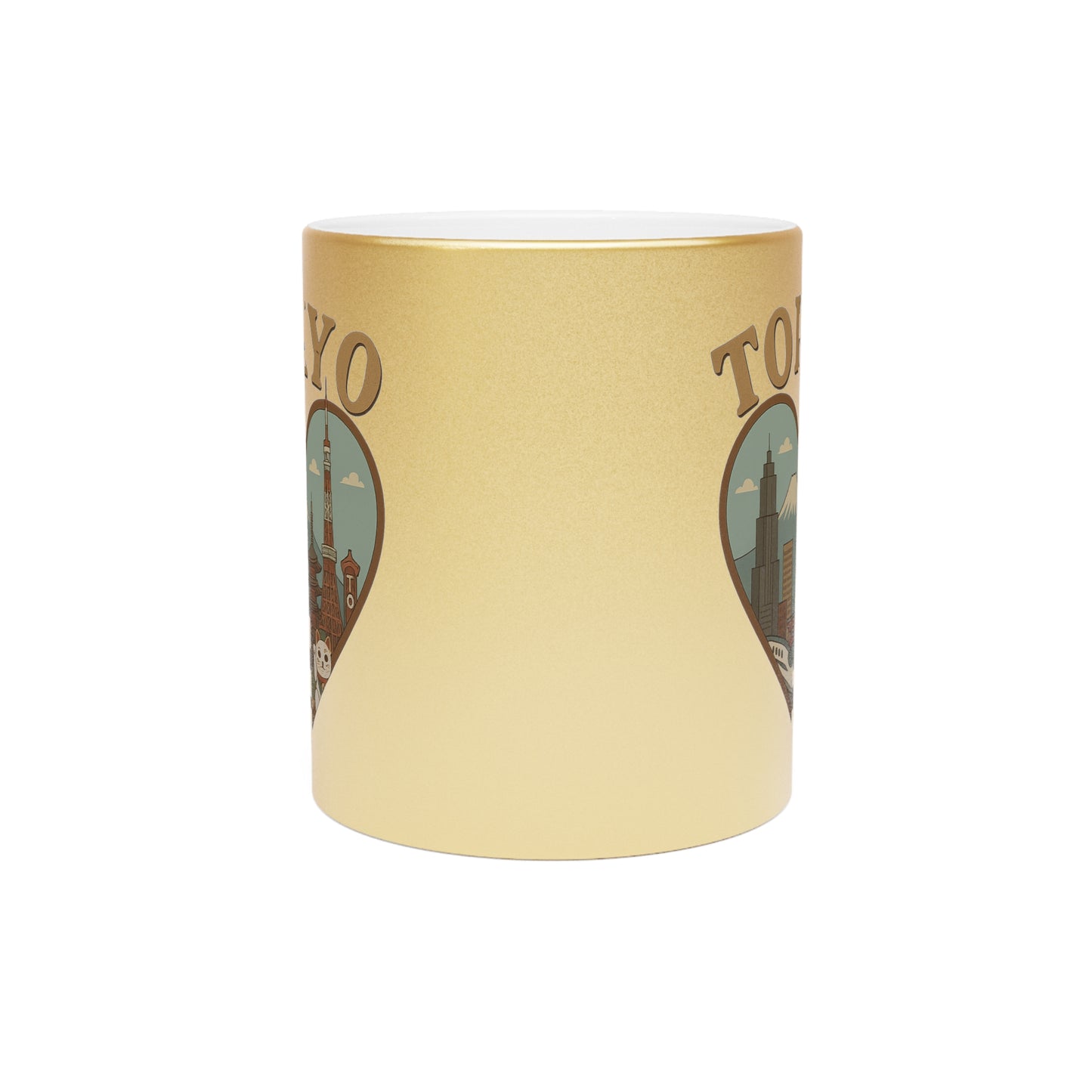 Sip in Style: Metallic Tokyo Mug Unveils Vintage Charm with Modern Flair