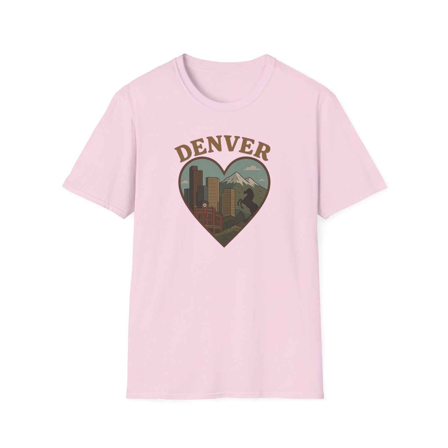 Capture the Heart of Denver with Our Iconic Skyline and Mountain Tee