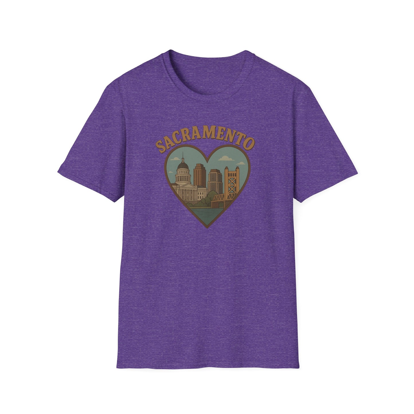 Sacramento Skyline Love T-Shirt - Unisex Urban Adventure Tee