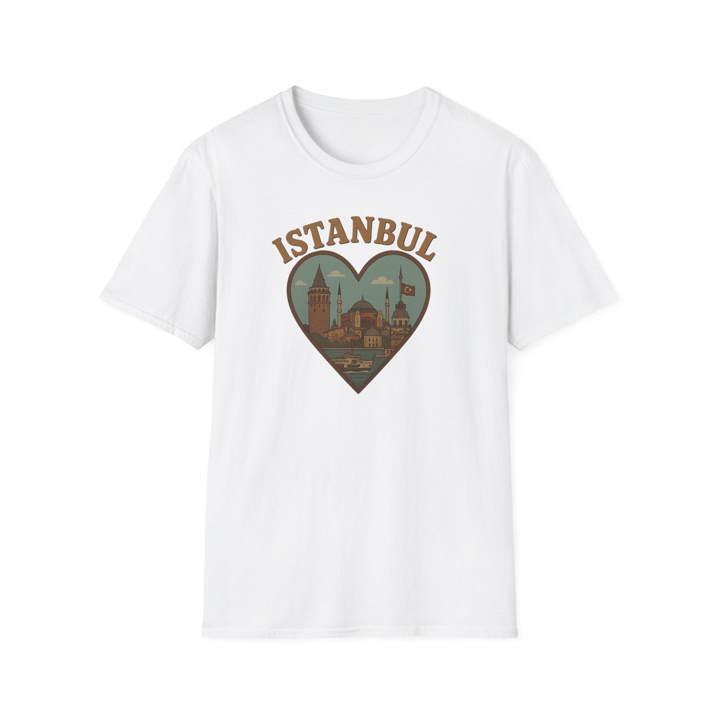 Embrace Istanbul Magic with Our Heartfelt Unisex Graphic Tee