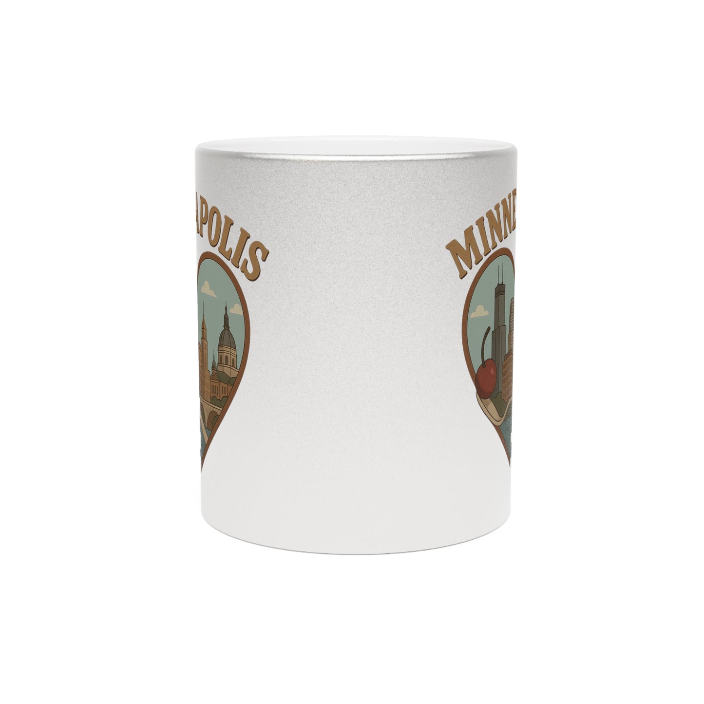 Sipping Minneapolis Dreams with Vintage Metallic Magic Mug – Must-Buy for Minnesota Memento Seekers!