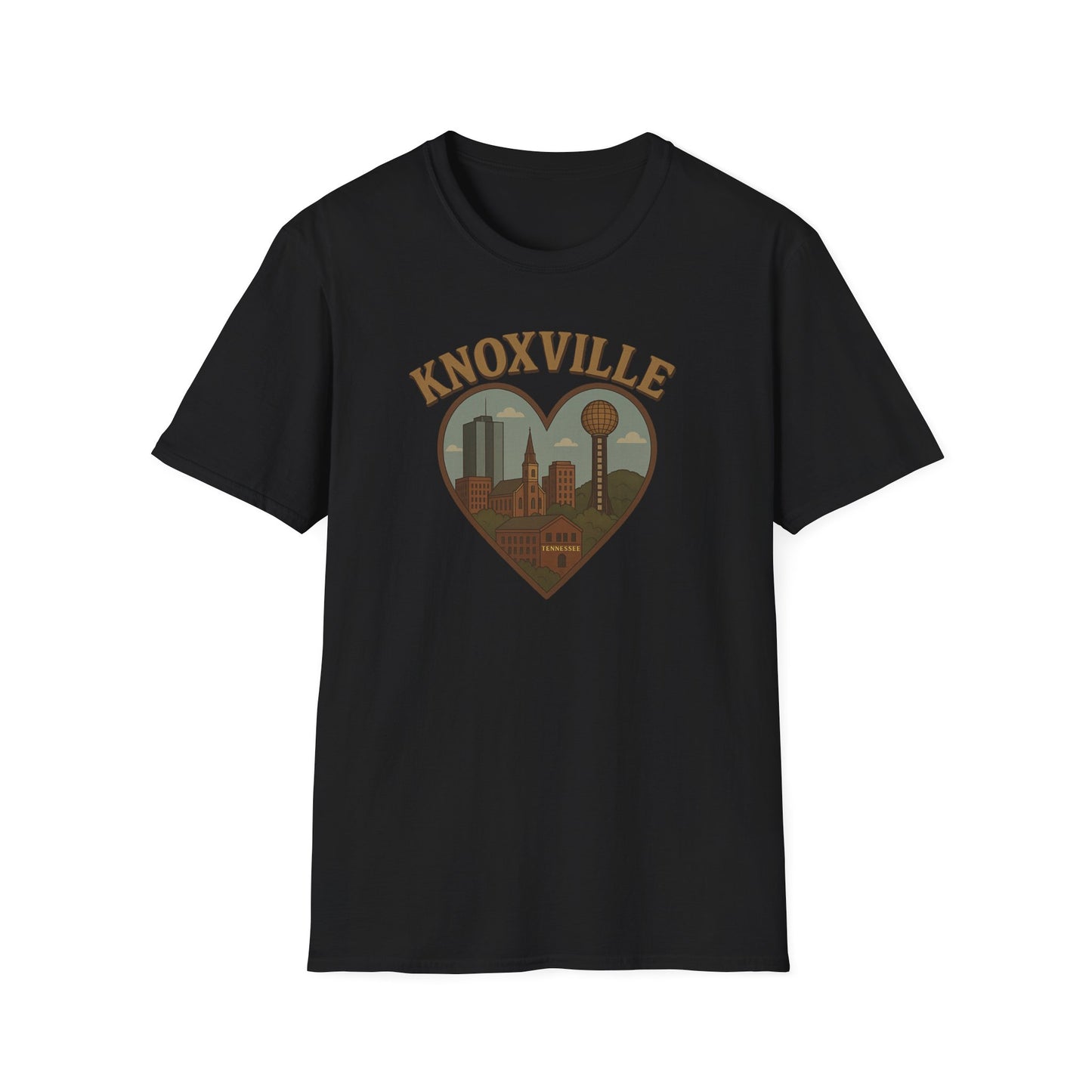 Fall in Love with Knoxville's Iconic Skyline on a Tee - Unisex, Soft, and Perfect for Any Adventure!