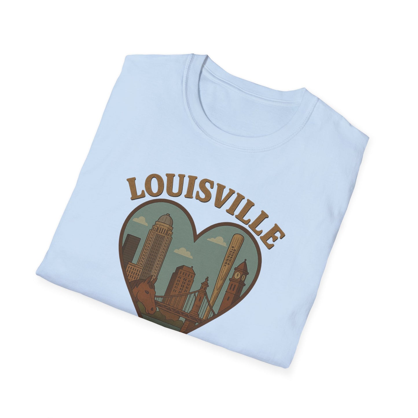Unisex Louisville Skyline Shirt: Love, Horses & Bourbon!