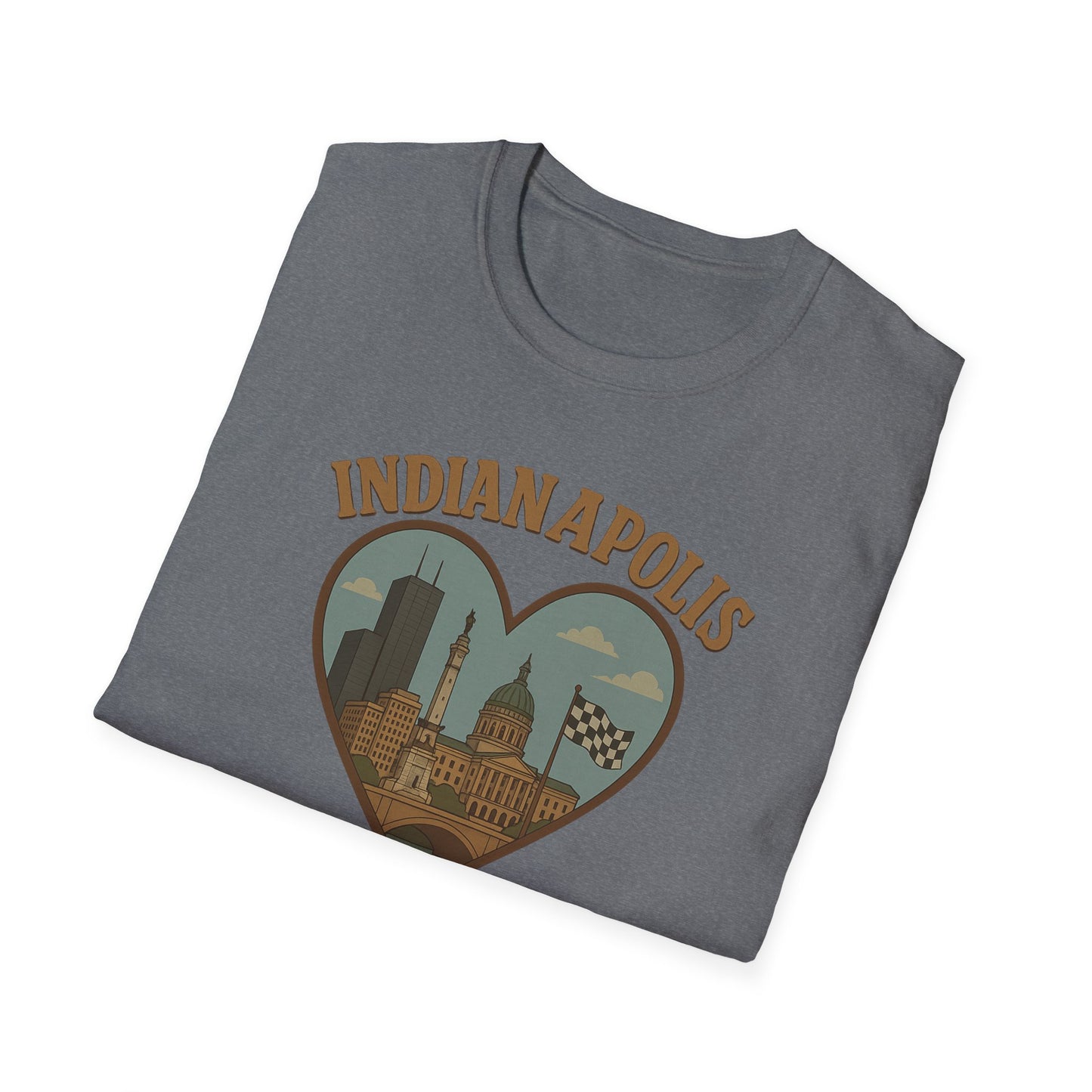 Embrace Indianapolis Love with This Unisex Soft Tee - Epic Skyline Design