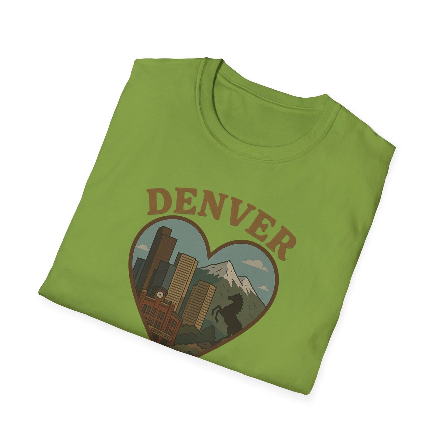 Capture the Heart of Denver with Our Iconic Skyline and Mountain Tee