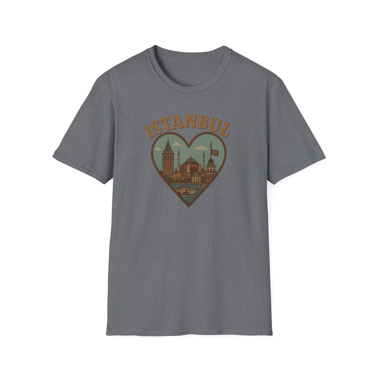Embrace Istanbul Magic with Our Heartfelt Unisex Graphic Tee