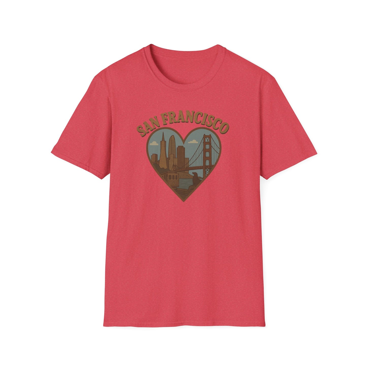 Heart of San Francisco: Vintage Skyline T-Shirt
