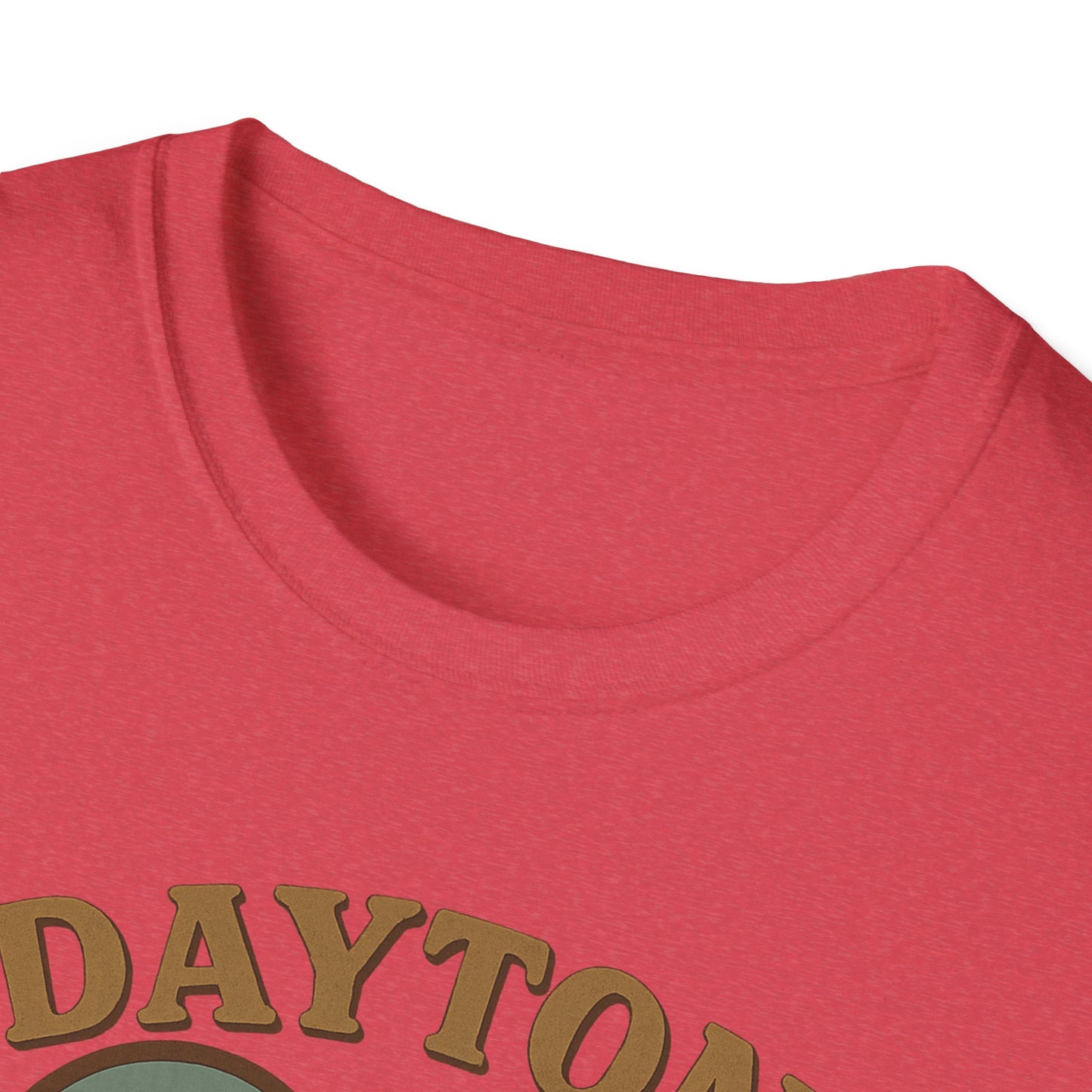 Fall Head Over Heels for Dayton: Retro Skyline Heart Graphic T-Shirt